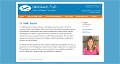 Desktop Screenshot of drnikkikraslin.com